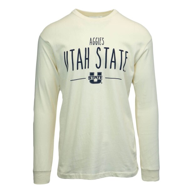 Utah State Aggies Vanilla Cream Long-Sleeve T-Shirt